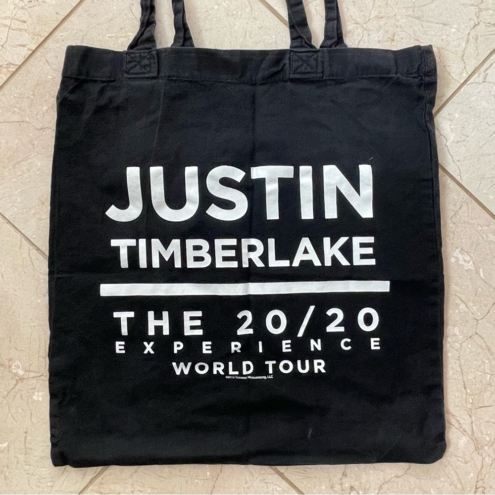 NWOT Justin Timberlake The 20/20 Experience World Tour Black Tote